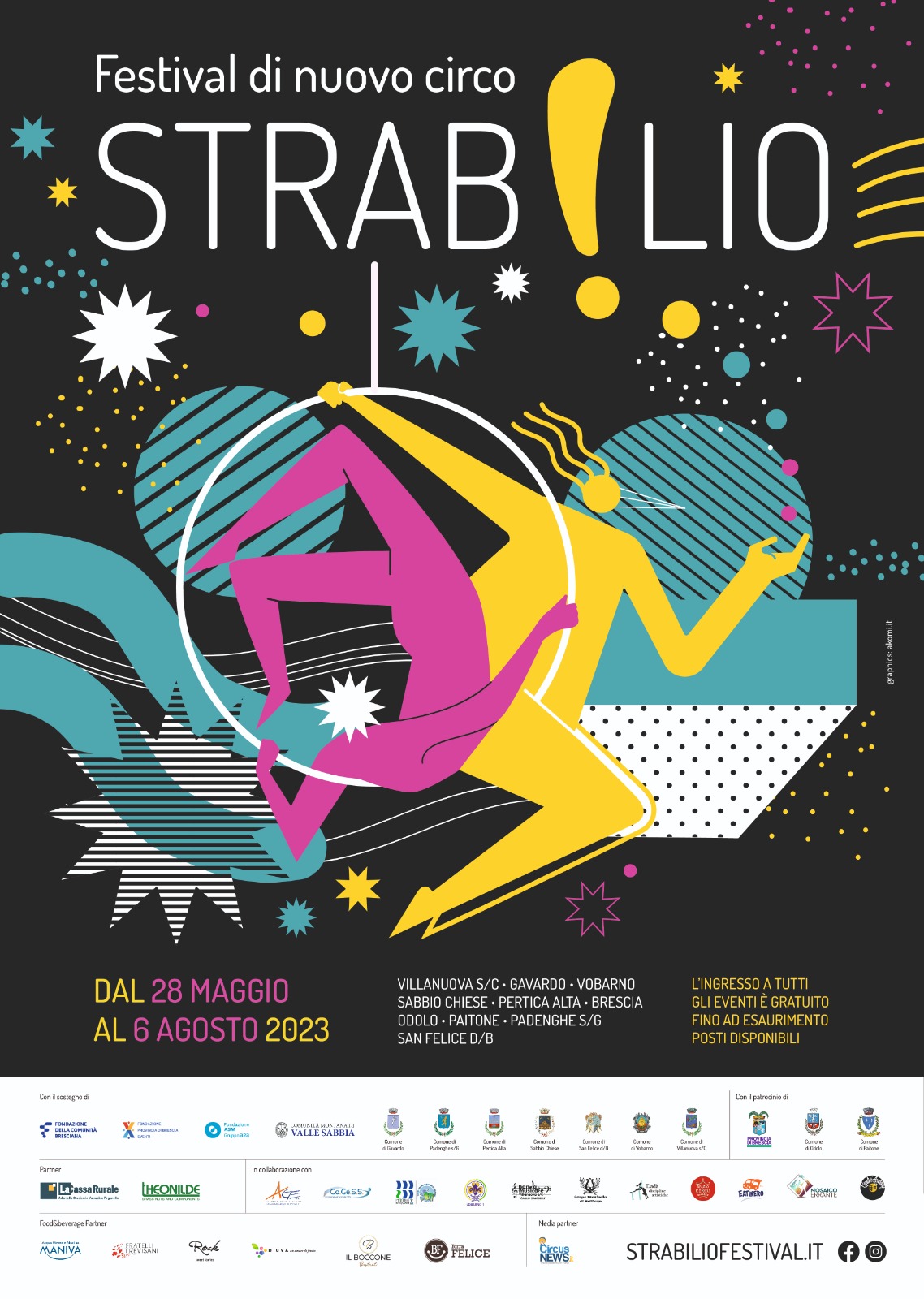 Torna “Strabilio”: il festival di nuovo circo a Brescia e provincia