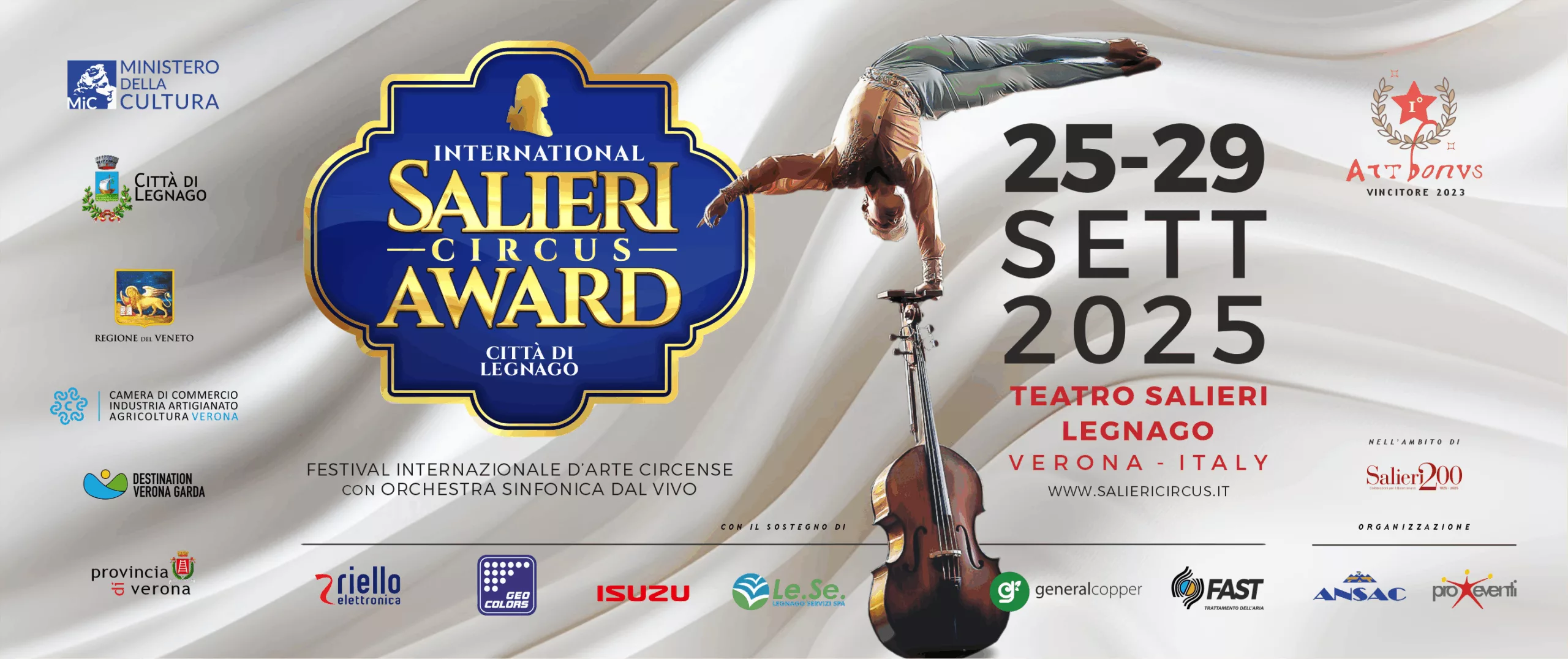 Si alza il sipario sulla quinta edizione dell’International Salieri Circus Award