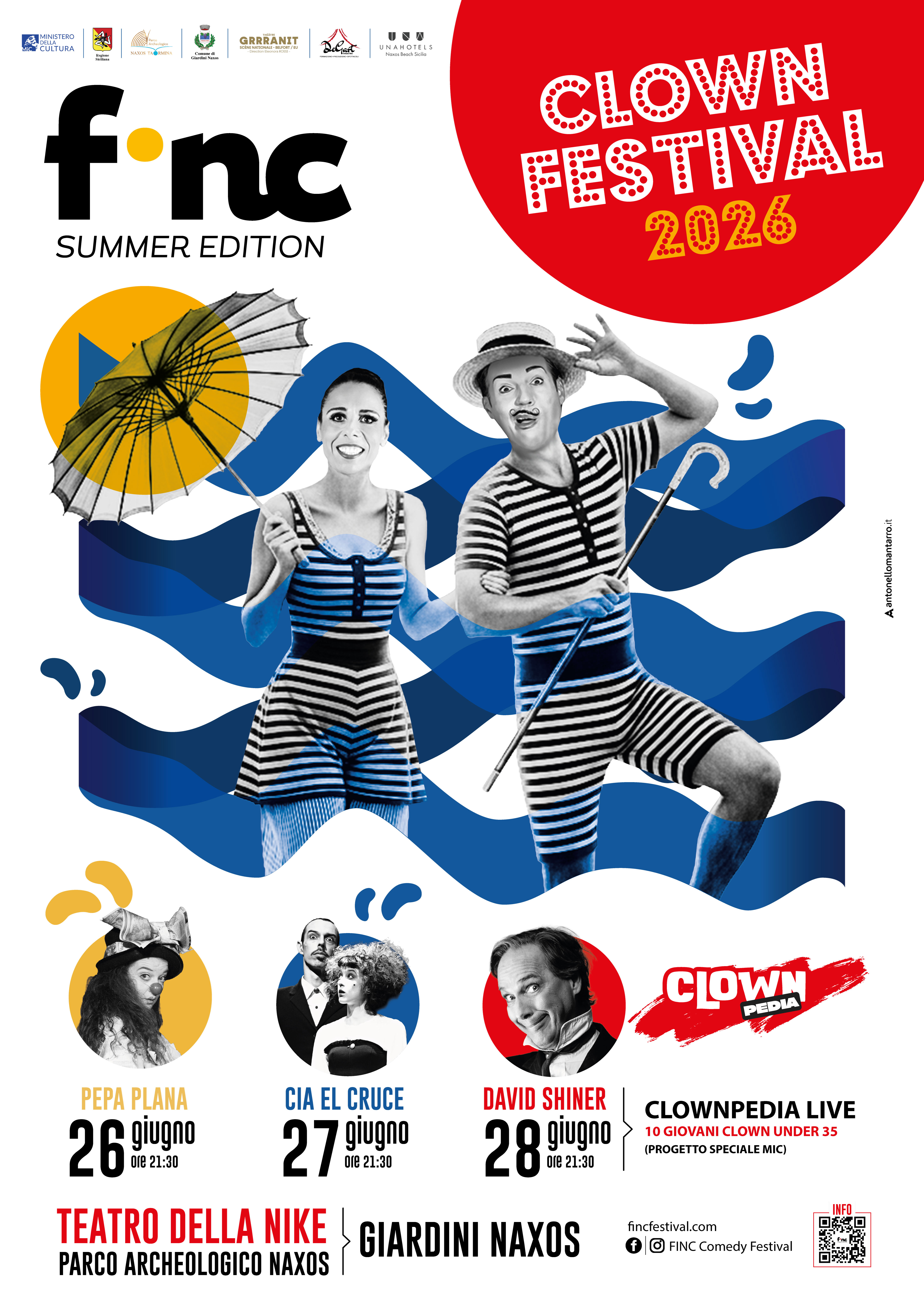FINC Summer Edition 2026 – A Giardini Naxos tre giornate dedicate al Clown